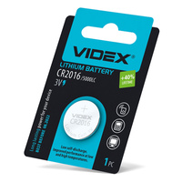 Bateria Litowa Guzikowa Videx CR2016 3V Blister 1szt
