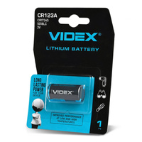 Bateria Litowa Guzikowa Videx CR123A 3V Blister 1szt