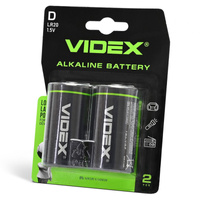 Baterie Alkaiczne Videx LR20 D 1.5V Blister 2szt