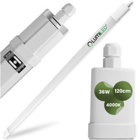 Oprawa Hermetyczna LED Warsztatowa Lampa 120cm do Garażu 36W 4000K Wodoszczelna RAY LUMILED