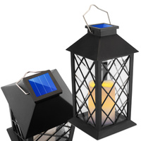 Lampa Solarna Ogrodowa LED Stojąca Latarnia LIRIO 2 IP44 Wisząca Czarna Latarenka LUMILED