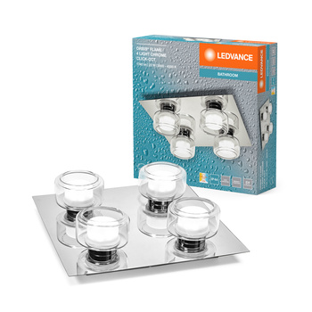 Kinkiet Łazienkowy LED Lampa Sufitowa Punktowa IP44 22W CCT 3000K-4000K Chrom LEDVANCE
