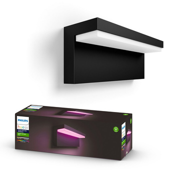 Philips HUE Nyro WACA Lampa Kinkiet Zewnętrzny 13.5W Czarny 17456/30/P7
