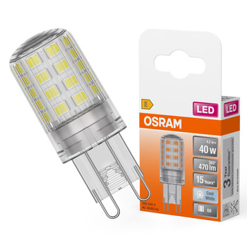 Żarówka LED Kapsułka G9 4.2W = 40W 470lm 4000K Neutralna 300° LED PIN Osram