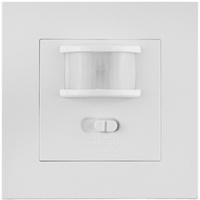 Czujnik Ruchu i Zmierzchu PIR Podtynkowy 160° 9m Wewnętrzny do Puszki Biały