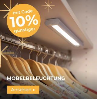 Möbelbeleuchtung in der Weihnachtsaktion -10 % mit dem Code GESCHENK