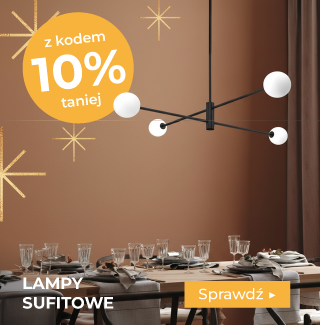 Lampy sufitowe w świątecznej promocji -10% z kodem PREZENT
