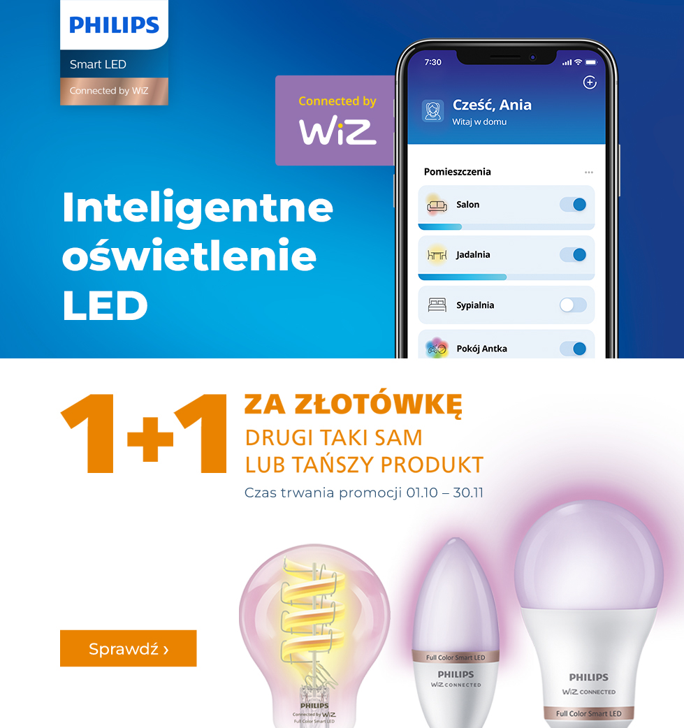 WiZ Inteligentne oświetlenie LED 1+1 za zł