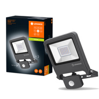 Naświetlacz LED Reflektor Zewnętrzny Lampa 30W 2700lm 4000K IP44 Szary Z Czujnikiem Ruchu i Zmierzchu Endura Ledvance