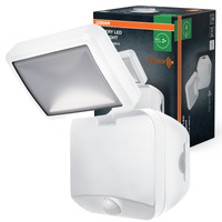 Naświetlacz LED Reflektor Bateryjny 4W 260lm 4000K IP54 Biały Z Czujnikiem Ruchu i Zmierzchu Spotlight Osram
