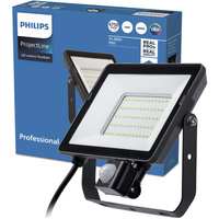 Naświetlacz LED 50W 4750lm 4000K IP65 Czarny z Czujnikiem Ruchu i Zmierzchu ProjectLine Floodlight PHILIPS