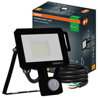 Naświetlacz LED Halogen Zewnętrzny Reflektor 20W 3000K 1800lm IP65 z Czujnikiem Ruchu i Zmierzchu SENSOR FLOODLIGHT LUX OSRAM