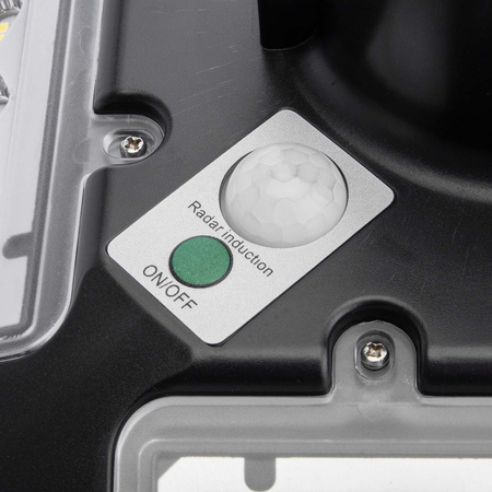 Lampa uliczna latarnia solarna LED 200W IP65 mikrofalowy czujnik ruchu + Pilot