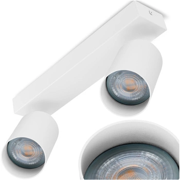 Lampa Sufitowa SPOT TUBA Reflektor Oprawa Halogenowa 2x GU10 TABULA LUMILED