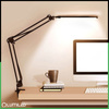 ZESTAW Lampka Biurkowa LED 8W CCT USB Ściemnialna COSMI Czarna z uchwytem + Adapter USB 5V/1A DC LUMILED