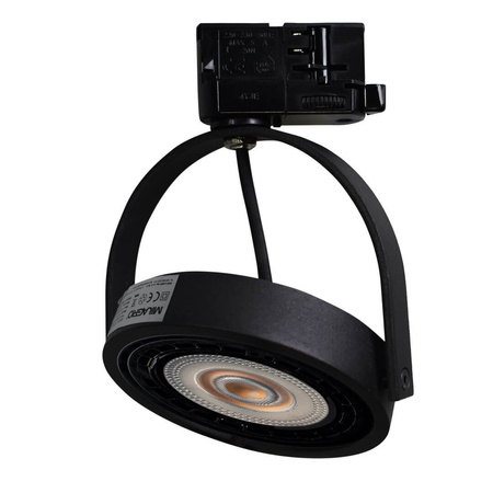 Reflektor szynowy Lampa sufitowa LUGAR GU10 AR111 Track Light 3 - fazowy Czarny Milagro