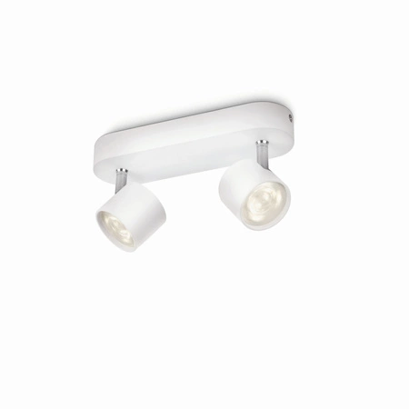 Lampa Sufitowa Reflektor LED 9W 1000lm 2700K Biała Star Philips