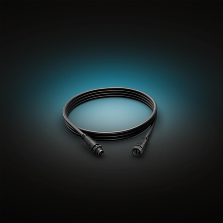 Kabel Przedłużający 2.5m Zewnętrzny IP67 Czarny Outdoor LowVolt Accessory Philips HUE