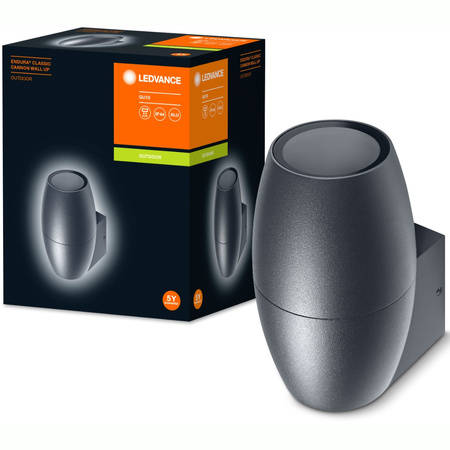 Lampa Ogrodowa Zewnętrzna Kinkiet Elewacyjny LED GU10 IP44 Szary Endura Ledvance