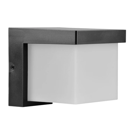 Kinkiet Zewnętrzny Oprawa Elewacyjna Lampa LED 4000K Kwadrat Czarna