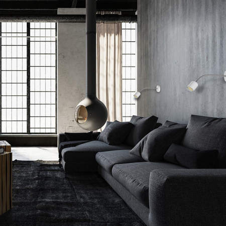 Lampa Ścienna Kinkiet MAXI Biała 1xGU10 Milagro