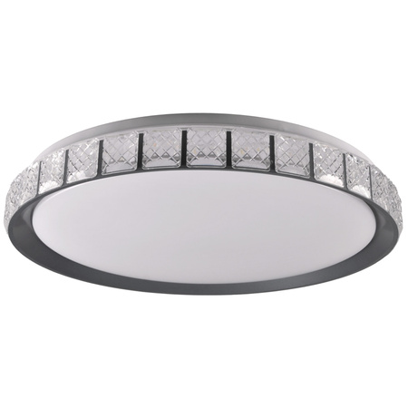 Plafon LED Oprawa Sufitowa 72W 8000lm CCT 120° Biała Czarna IP44 Pilot Ściemnialna Nina Sanico Goldlux