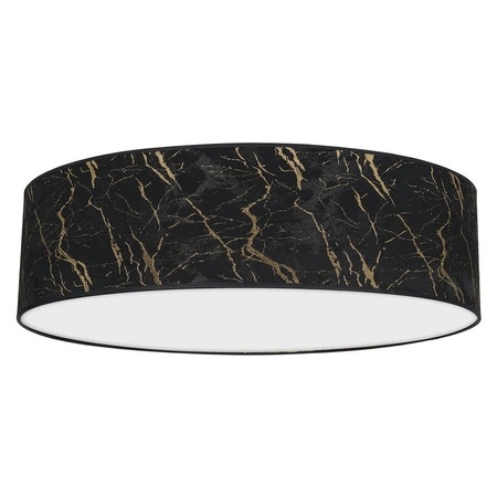 Plafon LED Lampa Sufitowa SENSO Czarna Złota 3xE27 Ø60cm Milagro