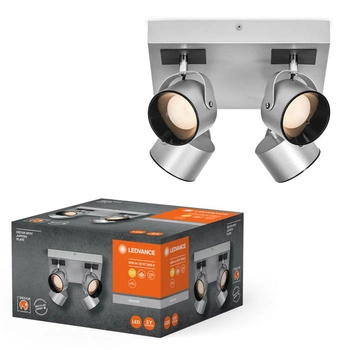 Lampa Sufitowa Ścienna LED Reflektor 3-Punktowy Dekoracyjny Ozdobny 22W Srebrny LEDVANCE