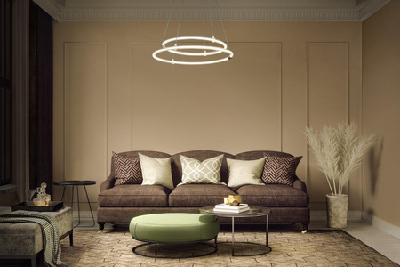 Lampa Sufitowa Wisząca Dekoracyjna LED 21W 2400lm 3000K Ciepła Ściemnialna Zwis Szary Decor Ledvance