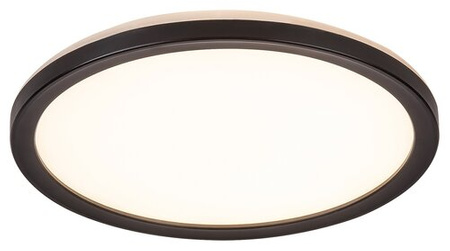 Lampa Sufitowa LED Ogrodowa Zewnętrzna INVERNESS 15W CCT DIM IP44 Wi-Fi Plafon Okrągła Biało-Czarna RABALUX