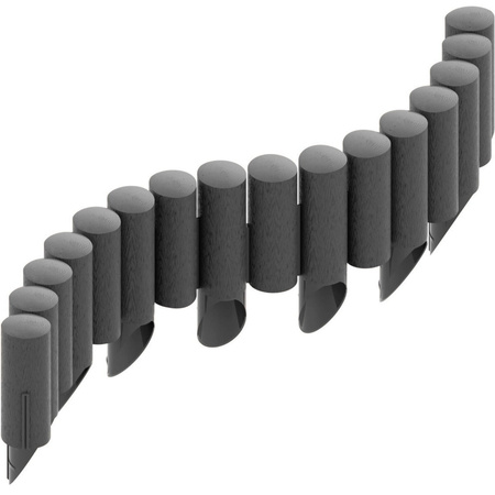 Palisada Ogrodowa Płotek Border Obrzeże Trawnikowe 4 ECO Grafit 2,4m Mocne Mrozoodporne CELLFAST