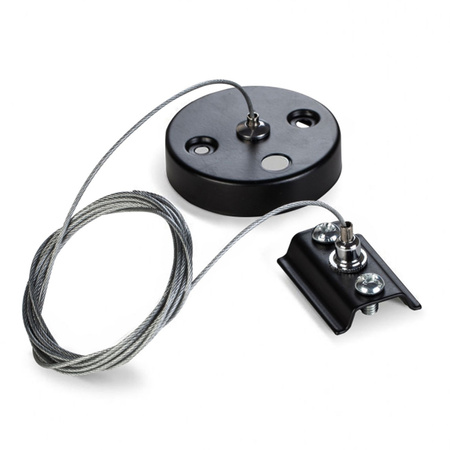 Zestaw Montażowy do Elementów Wiszących 100cm Czarny VIDEX