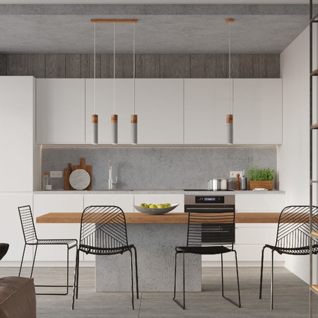 Lampa Sufitowa Oprawa Natynkowa SPOT TUBA 3x GU10 Wisząca Zwis Tubularna Szara Brązowa Industrialna Zane Sollux