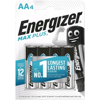 4x Baterie ENERGIZER MAX PLUS AA LR6 1,5V Blister 