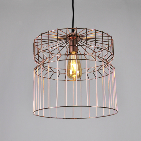 Lampa Sufitowa Wisząca Zwis Dekoracyjna E27 Złota Lagos Sanico Goldlux