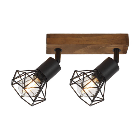 Lampa Sufitowa Punktowa Reflektor Spot E14 Brązowy Industrialny Zeus Rabalux