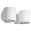 Lampa Ścienna Kinkiet 2x G9 Cylindryczna Biała Nowoczesna Orbis Sollux