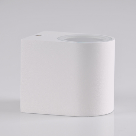 Kinkiet ogrodowy zewnętrzny na LED 1x GU10 BOSTON GOLDLUX (Polux) ALUMINIUM Biały owalny