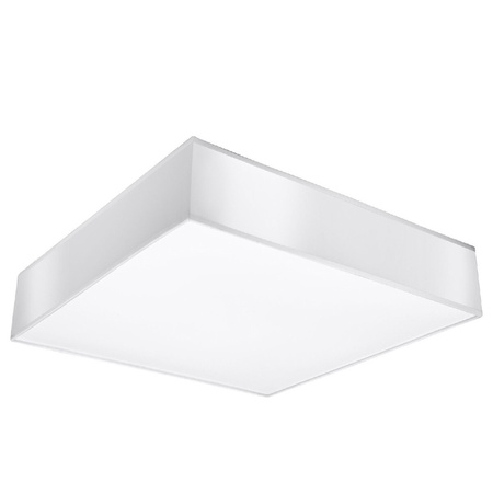 Lampa Sufitowa Plafon 3x E27 Kwadratowa Biała Minimalistyczna Horus Sollux