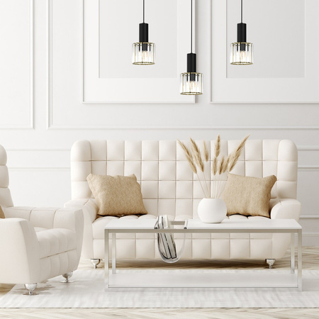 Lampa Wisząca Sufitowa CRISTAL 3xE27 Listwa Milagro