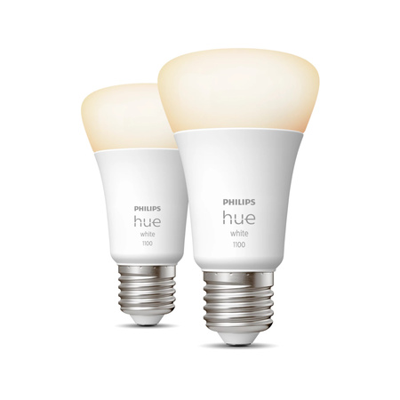 2x Żarówka LED E27 A60 9.5W = 75W 1055lm 2700K Biała Ciepła SMART Inteligentna Bluetooth ZigBee White Philips HUE