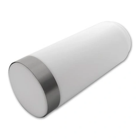 Lampa LED Ogrodowa Stojąca Zewnętrzna Słupek E27 z Czujnikiem Ruchu i Zmierzchu Srebrny IP44 Manila 45cm Masterled