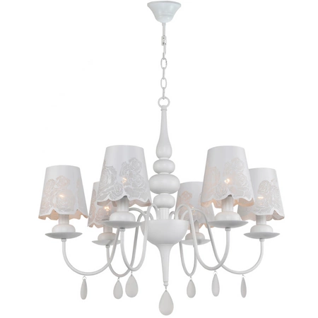 Lampa Wisząca Sufitowa Żyrandol FABRIZIA 6xE14 120cm - GOLDLUX (Polux)