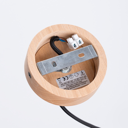 Lampa Sufitowa Wisząca Zwis E27 Okrągła Czarna Skandynawska Fano Sollux