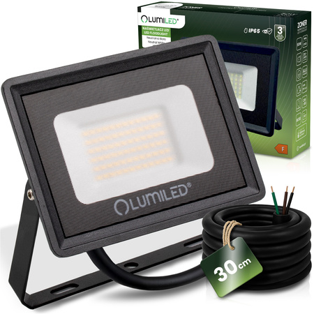 Naświetlacz LED ZONER 50W 5000LM 4000K IP65 Czarny LUMILED