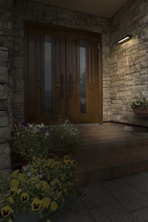 Kinkiet Ogrodowy Lampa Elewacyjna Zewnętrzna LED z Czujnikiem Ruchu i Zmierzchu 7W 265lm 3000K Ciepła Ściemnialna Szary IP54 Endura Osram