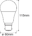 Żarówka LED B22d A60 9W 806lm SMART+ WiFi CCT Ściemnialna Classic LEDVANCE
