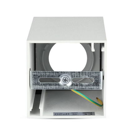 Oprawa Sufitowa Natynkowa Spot GU10 Kwadratowa Biała VT-882 V-TAC