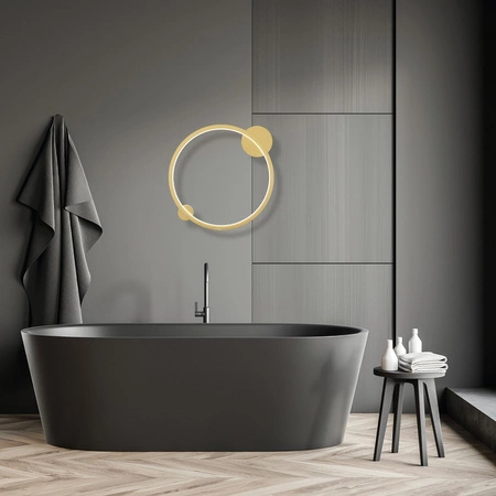 Lampa Sufitowa SATURNO Złota 25W LED Milagro