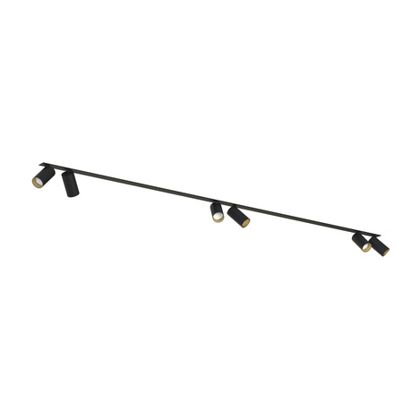 Lampa Sufitowa Oprawa Podtynkowa Reflektor Punktowa 6x GU10 Czarna Nowoczesna MONO SURFACE 7693 Nowodvorski
